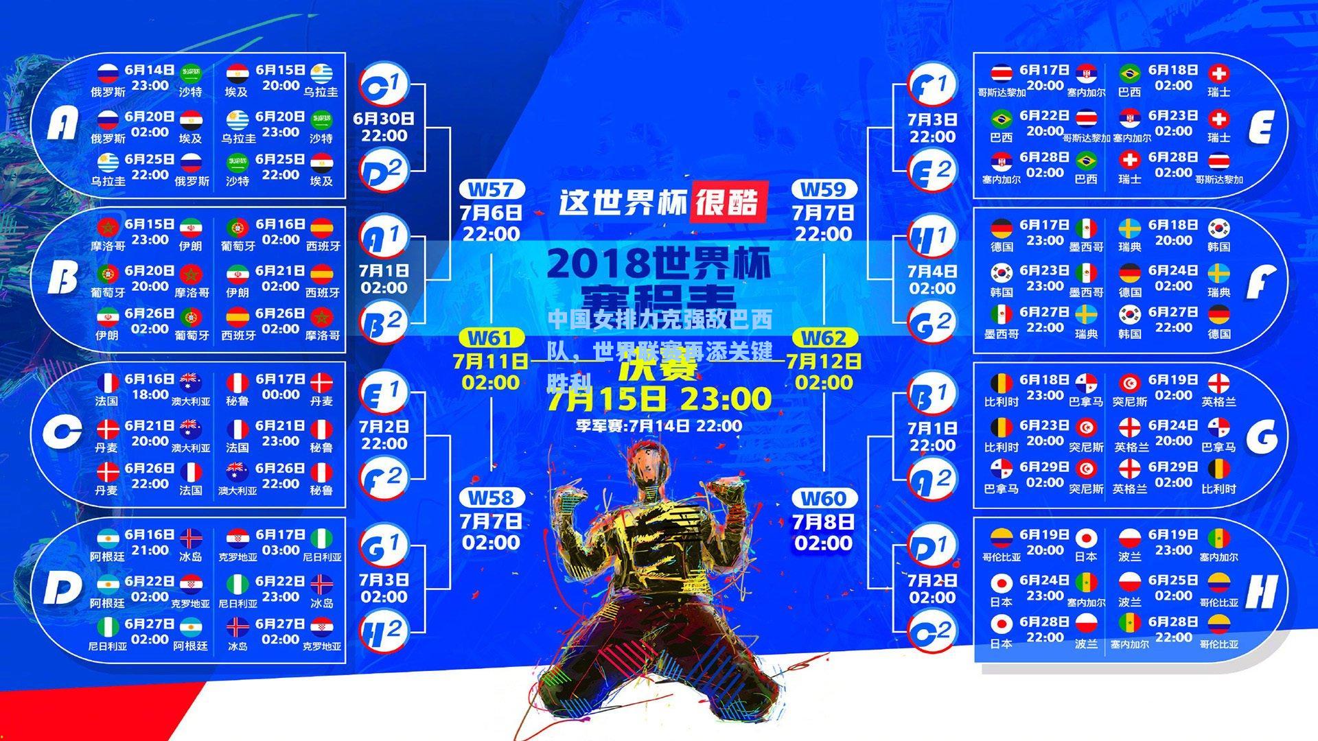 中国女排力克强敌巴西队，世界联赛再添关键胜利